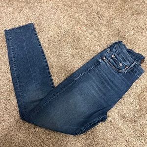 Mother women’s jeans high waisted LOOKER ankle fray. Sz 27.